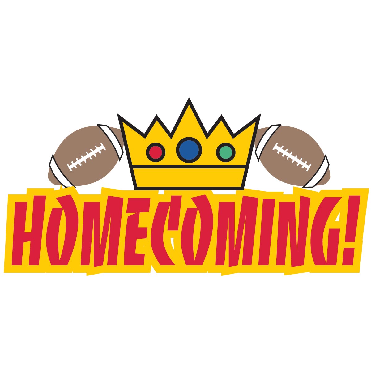 homecoming king and queen clip art